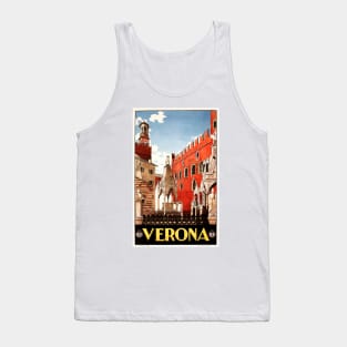 VERONA Veneto ITALY Holiday Advertisement Vintage Italian Travel Tank Top